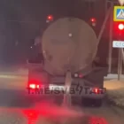 Водитель цистерны слил воду в гололед прямого на перекрёстке в Свободном