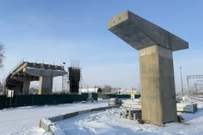 В Белогорске вовсю идет строительство путепровода