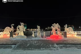 Горячий чай и теплые палатки приготовили для амурчан на купели Благовещенска