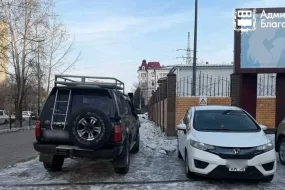 В Благовещенске взялись за любителей парковаться на газонах
