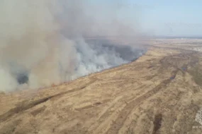Пожар дважды чуть не сжёг село под Благовещенском