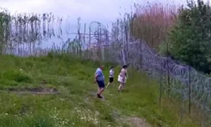 Камеры сняли, как поляки пошли на прорыв к Калининградской области