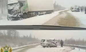В Приамурье микроавтобус с вахтовиками попал под грузовик, есть погибшие